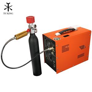 TUXING Double cylindre 4500psi/300bar/30mpa sans eau huile 12V batterie de voiture arrêt automatique chasse Paintball <span class=keywords><strong>HPA</strong></span> réservoir PCP <span class=keywords><strong>compresseur</strong></span> d'air - Product Image 1