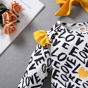 Vêtements d'hiver pour enfants, ensembles de combinaisons en coton pour bébés filles avec leggings longs de Chine - Product Image 3