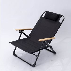 Chaise Kermit à dossier haut, réglable sur cinq positions, moderne, portable, pliable en acier au carbone, pour camping, pêche, pauses déjeuner, en fer et tissu Oxford - Product Image 6