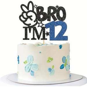 1PC Anh Trai Tôi là 12 bánh Topper 12 bánh sinh nhật Nguồn cung cấp 12 tuổi Anh Trai 12 trang trí tiệc sinh nhật - Product Image 2