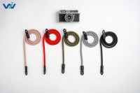 Sangle d'appareil photo DSLR en polyester durable pour l'aventure en extérieur, avec boucle à anneau en acier 304, en paracorde antidérapante, pour le cou/épaule, idéale pour la montagne