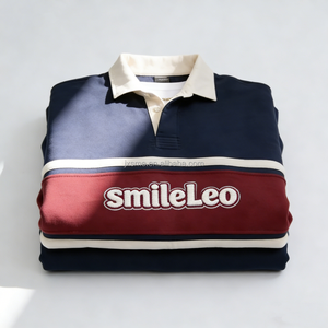 Logo personalizzato Streetwear <span class=keywords><strong>felpa</strong></span> da <span class=keywords><strong>uomo</strong></span> 1/4 con colletto a <span class=keywords><strong>Polo</strong></span> Color Block oversize <span class=keywords><strong>felpa</strong></span> da <span class=keywords><strong>uomo</strong></span> - Product Image 5