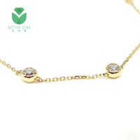 Bracelet de mariée Betterstar haut de gamme en diamant de laboratoire certifié IGI, couleur D, clarté VVS, taille ronde, serti en forme de bulle, fabrication usine