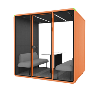 Cabine de réunion acoustique moderne et mobile pour 4 personnes, isolation phonique, pour l'extérieur - Product Image 5