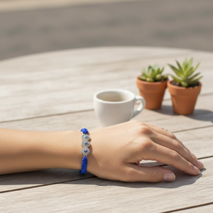 Pulsera de Hilo con Dijes de Ojo Turco - Product Image 3