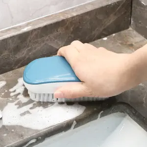 Cepillo de lavado de ropa de plástico con cerdas duras para el hogar, cepillo para limpiar zapatos, calcetines, para cocina y baño - Product Image 3