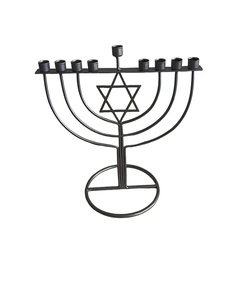 Venta al por mayor directa de fábrica: <span class=keywords><strong>Menorah</strong></span> judía personalizada de excelente acabado para decoración de Hanukkah, <span class=keywords><strong>9</strong></span> ramas - Product Image 3