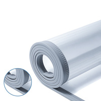 Rideau magnétique transparent en PVC brillant coupe-vent 2*200mm*50m, rideau de porte extérieur rétractable pour les distributeurs