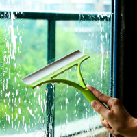 Raclette de douche en plastique de 10 pouces, outil de nettoyage de vitres de voiture à main avec raclette à glace et pulvérisateur pour fenêtres, carrelage, miroir