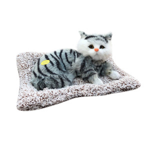 Peluche réaliste super douce en forme de chat, avec <span class=keywords><strong>charbon</strong></span> de bambou purifiant au <span class=keywords><strong>charbon</strong></span> <span class=keywords><strong>actif</strong></span>, poupée chat couché - Product Image 5