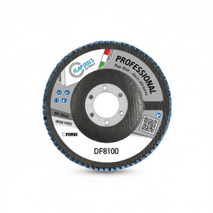 Disque à lamelles professionnel Fervi 115 mm, abrasif sans fer pour ponçage du métal - Product Image 1