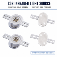 Source de lumière LED COB rouge 850nm 940nm 100W 4200mA 20-24V sur substrat en cuivre rouge pour modules d'éclairage horticole