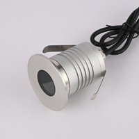 Mini projecteur LED encastrable étanche IP67 avec garniture en acier inoxydable, LED Bridgelux, garantie 3 ans pour l'éclairage paysager de jardin