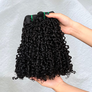 Cabello Virgen Indio Ondulado Crudo Sin Procesar de 18 Pulgadas |   Extensiones de Cabello Humano Natural de un Solo Donante, Tejido de Cabello con Trama Única, Venta al por Mayor - Product Image 5