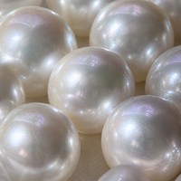 Perles d'eau douce naturelles Zhuji, non percées, 16,5-17 mm, qualité AAAA, blanc intense, lustre exceptionnel, certifiées par un tiers, pour DIY