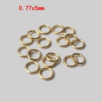 Anneau de jonction fermé en or 14 carats véritable, petit format en forme de O, connecteur DIY pour la fabrication de bracelets et de colliers