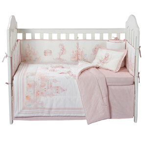 Mermaid Castle Theme Nursing Comforter <strong>Cot</strong> <strong>Set</strong> Crib <strong>Bedding</strong> Organic Cotton Baby Crib <strong>Bedding</strong> <strong>Set</strong> for <strong>Girl</strong> - Product Image 4