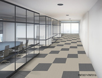 Dalles de moquette carrées en nylon durable 50x50cm, écologiques, avec support antidérapant en PVC, pour usage commercial, zones à fort trafic, motif treillis