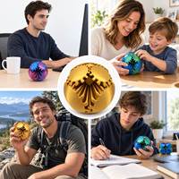 Colorful Gear Sphere Fidget Toy Mechanical Interactive Fidget Silk PLA 3D Printed Gear Ball Office Desk Accessory