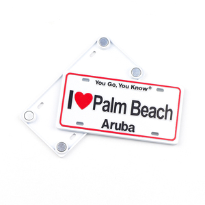 <span class=keywords><strong>Plaque</strong></span> d'immatriculation de voiture miniature en métal souvenir de Bonaire personnalisée <span class=keywords><strong>Aimant</strong></span> de réfrigérateur - Product Image 4