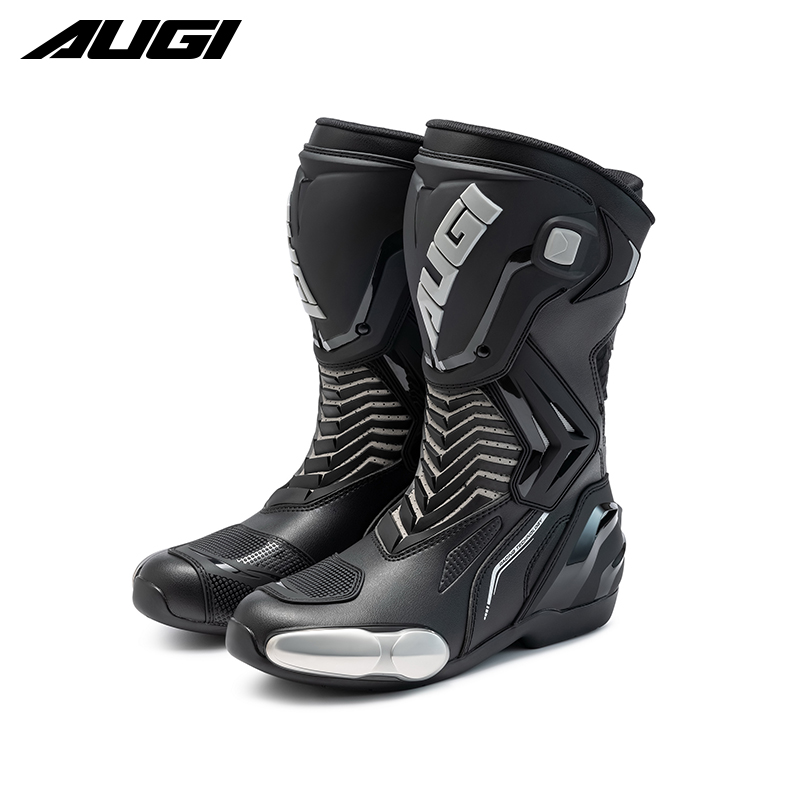 AUGI AR6-ST Professional Racing Motorcycle Boot for Men Mesh