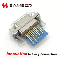Conector Hembra Rectangular Miniatura Serie J30J, Conector Micro-D de Ángulo Recto J30J-21ZKP