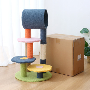 Creative Four-layer Flower-shaped <b>Cat</b> Climbing Scratchers Interactive Toy <b>Cat</b> Tree <b>Cat</b> <b>Scratching</b> <b>Post</b> - Product Image 3