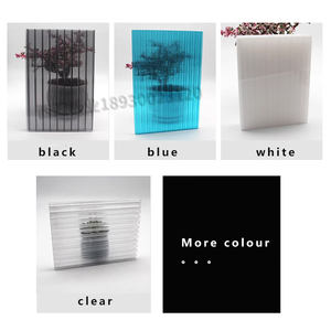 Feuille de mur en <span class=keywords><strong>polycarbonate</strong></span> creux transparent translucide de 12 <span class=keywords><strong>mm</strong></span> pour la décoration de bureau - Product Image 6