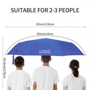 ร่มพับ 3 ตอน 8 ซี่โครง ป้องกัน UV อัตโนมัติ กันลม พิมพ์โลโก้ตามสั่ง หลายสี ขายส่ง - Product Image 2