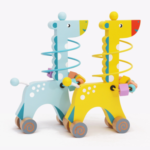 Jouet éducatif Montessori <span class=keywords><strong>en</strong></span> bois : Girafe <span class=keywords><strong>à</strong></span> perles, jeu d'empilage <span class=keywords><strong>arc</strong></span>-<span class=keywords><strong>en</strong></span>-<span class=keywords><strong>ciel</strong></span> et d'association de formes pour enfants de 5 <span class=keywords><strong>à</strong></span> 7 ans - Product Image 6
