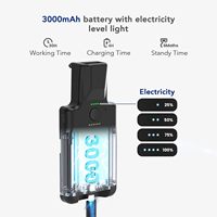 Lector de Códigos de Barras Inalámbrico Eyoyo de 3000 mAh, Bluetooth, Portátil, 1D 2D, con Clip Trasero para iPad, iPhone, Almacén