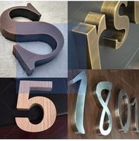 Lettres 3D pour enseignes commerciales, logo, enseignes murales intérieures pour restaurants, devantures de magasins, lettres en acier inoxydable, logo métallique extérieur personnalisé