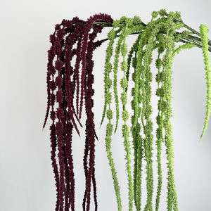112cm Novedad: Follaje Artificial <span class=keywords><strong>de</strong></span> Amaranto <span class=keywords><strong>de</strong></span> Espuma para Colgar, Decoración Verde para <span class=keywords><strong>Arreglos</strong></span> Florales <span class=keywords><strong>de</strong></span> Boda - Product Image 1