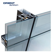 Usine Vente Directe Murs Rideaux Accessoires Profils En Aluminium Mullions Traverses Murs Rideaux De Chine