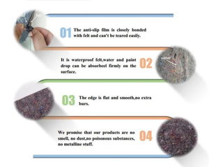 FEUILLES ABSORBANTES <span class=keywords><strong>de</strong></span> Fourniture sur Commande tapis <span class=keywords><strong>de</strong></span> <span class=keywords><strong>peintre</strong></span> feutre couverture polaire - Product Image 6