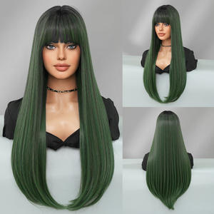 <span class=keywords><strong>ผม</strong></span>ตรงยาวของผู้หญิงชาวยุโรปและอเมริกันที่มี<span class=keywords><strong>ผม</strong></span>ม้าแยกข้างวิกผมแฟชั่นหลายชั้นที่มีที่คลุมศีรษะเต็มศีรษะ - Product Image 4