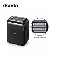 Rasoir électrique DOODA en alliage de zinc, 5 lames flottantes, mini rasoir facial sans fil USB, étanche IPX7