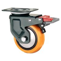 Roue pivotante en PU de 4 pouces à usage moyen