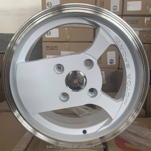Rines de Aleación de Aluminio para Automóvil Sainbo, F70304, 13x5.5, 14x6, 16x7, 16x8.5, 4x100, 4x108, 4x114.3, 5x100, Bronce, Plata, Negro, Blanco, Borde Mecanizado - Product Image 3