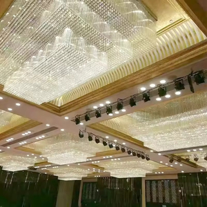 Illuminazione Personalizzata per Sale da Ricevimento, Moderno Lampadario di Cristallo LED di Lusso per Club, Matrimoni, Hotel e Ristoranti - Product Image 2