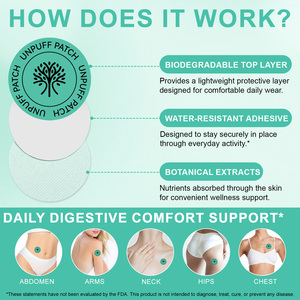 Acentiallabs Parches Impermeables Unpuff Naturales Veganos para Comodidad Abdominal con Diente <span class=keywords><strong>de</strong></span> León para el Bienestar Digestivo y el Equilibrio <span class=keywords><strong>de</strong></span> Fluidos - Product Image 5