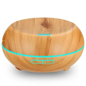 Hot Selling Home Scent Machine Electric Essential Oils Added Diffusor Wood Aroma Diffuser with LED Night Light