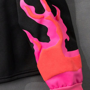 Sudadera con capucha informal de manga larga para hombre, sudaderas con capucha de algodón con cuello redondo y diseño 3D de calavera escupir de <span class=keywords><strong>terror</strong></span> rosa para invierno - Product Image 5