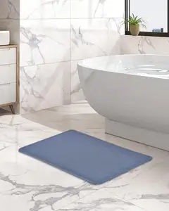 Competitive Price Grey Diatomaceous Earth Bath Mat Nonslip Bath Stone Mat for Bathroom Kitchen Counter
