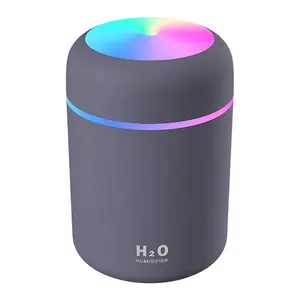 Trắng Hồng Đen Mini Spray Air Humidifier Xe Độ Ẩm Di Động Với Ánh Sáng 2021