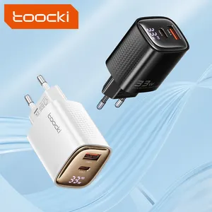 Toocki Hot 30W 33W Usb C Charger Fast Charger Multiple Charger 2 In 1 Cargadores Iphone Original Cargador Portatil Para Celular