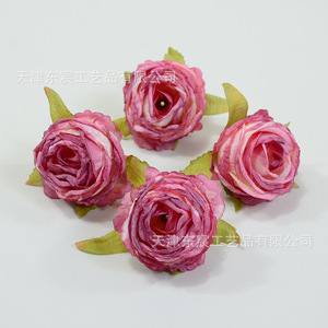 ดอกกุหลาบประดิษฐ์ Dongchen Crafts ขนาด 4.5 ซม. ดอกไม้ผ้าไหมสำหรับตกแต่ง DIY ทำเครื่องประดับศีรษะ กล่องของขวัญ และของตกแต่ง - Product Image 3