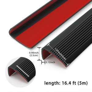 Marches d'escalier en <span class=keywords><strong>caoutchouc</strong></span> côtelé, revêtements antidérapants abrasifs pour l'extérieur, résistants aux UV et sécurité des escaliers de bateau, ruban antidérapant pour escaliers - Product Image 5