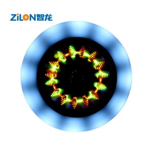 Roues de patins à roulettes LED programmables 100x24mm, logo graphique personnalisable, roues lumineuses, imperméables, durables, en PU pour roller - Product Image 3