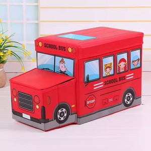 Taburete de almacenamiento <span class=keywords><strong>plegable</strong></span> contemporáneo para niños, Banco de cuero de PVC impermeable moderno para el hogar, apartamento, <span class=keywords><strong>cocina</strong></span>, uso en el parque - Product Image 2